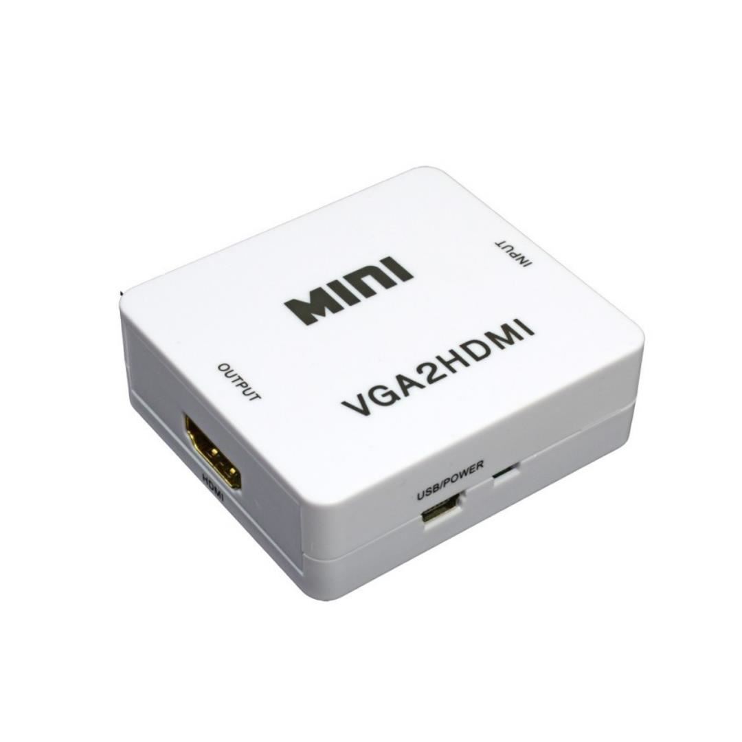 Adaptador Convertidor Vga A Hdmi C/audio Fullhd 1080p